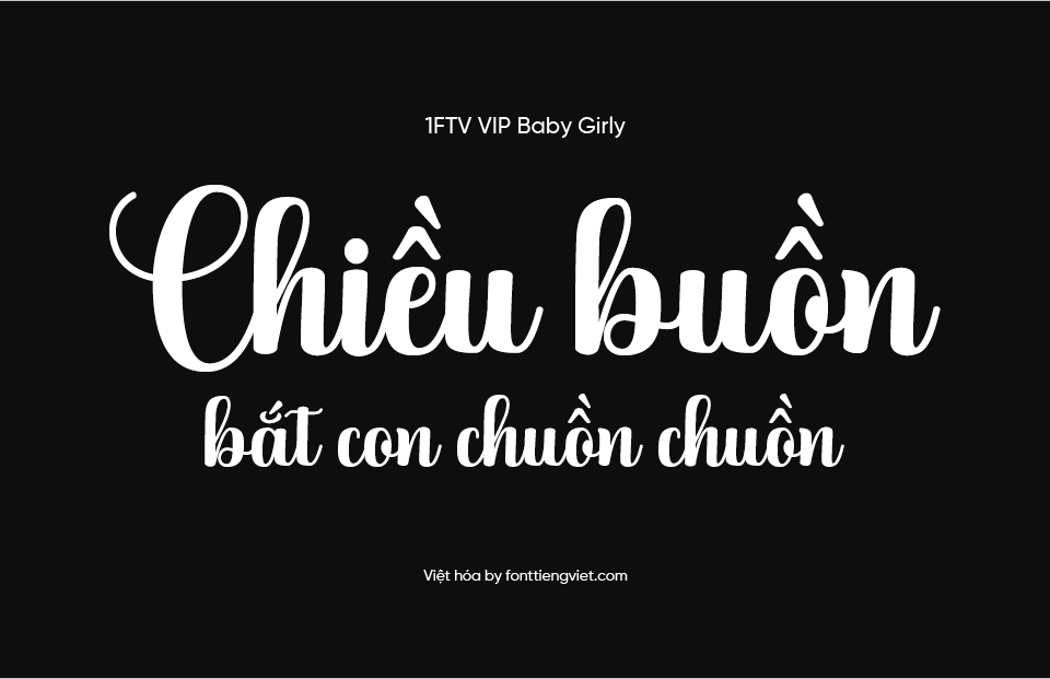 Font Việt hóa VIP Baby Girly