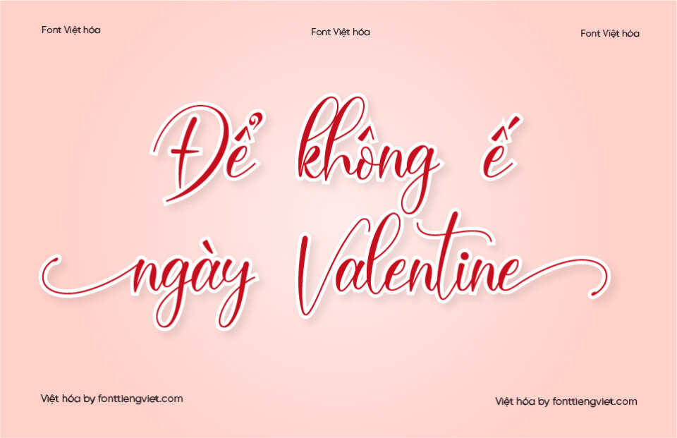 Font Việt hóa VIP Bailey – Font cho valentine