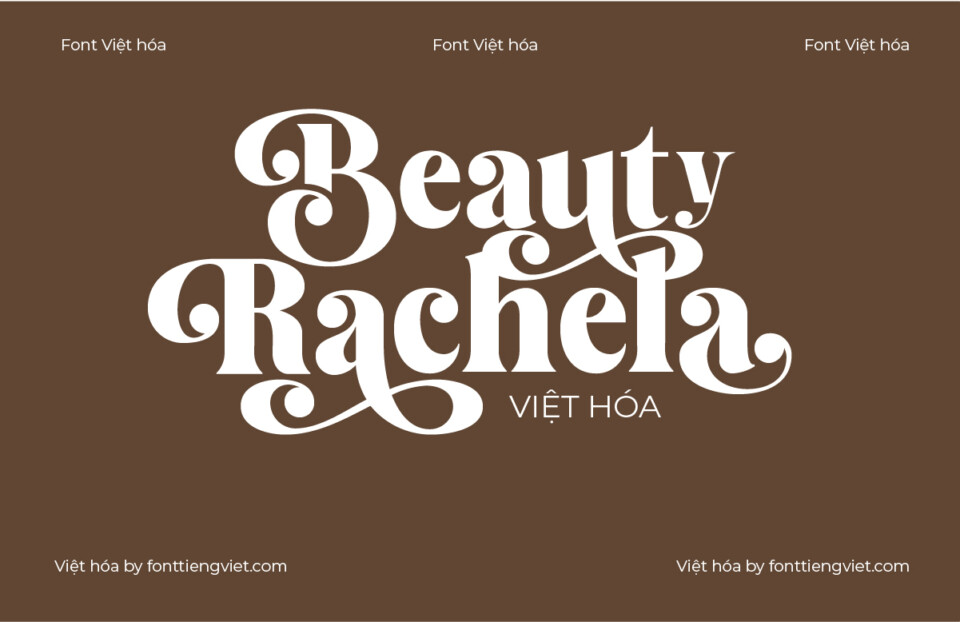 Font Việt hóa VIP Beauty Rachela