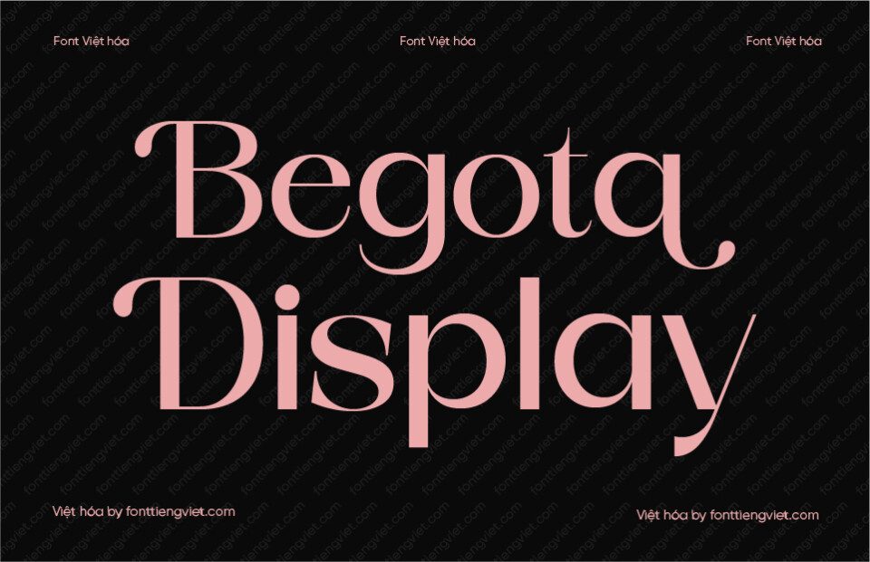 Font Việt hóa VIP Begota Display Regular