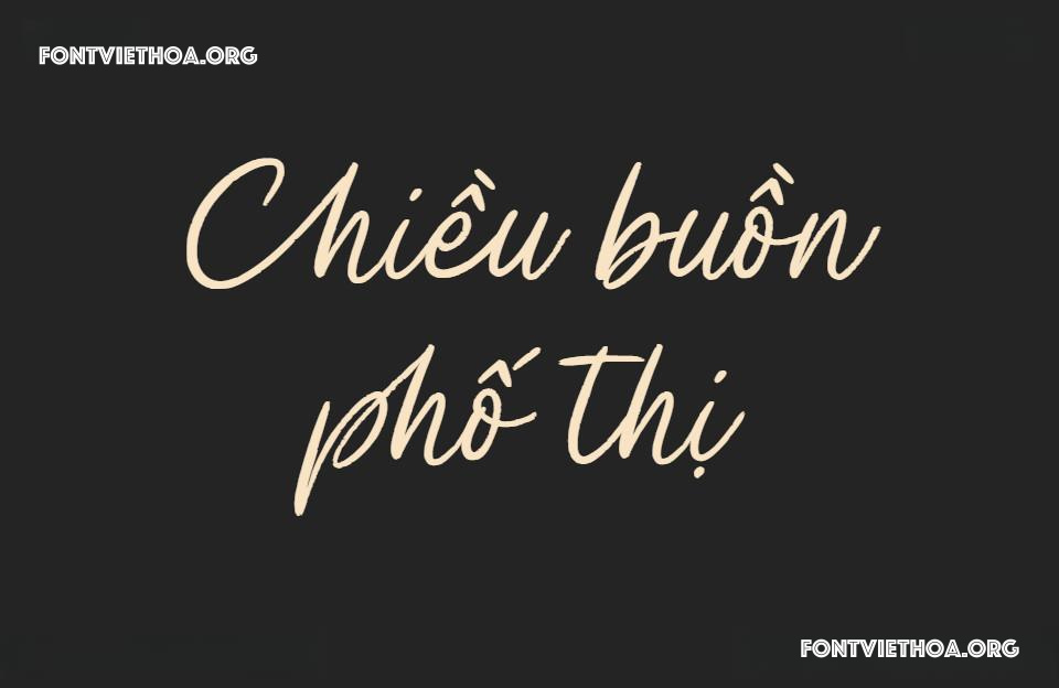 Font Việt hoá VIP Billie James – Brush