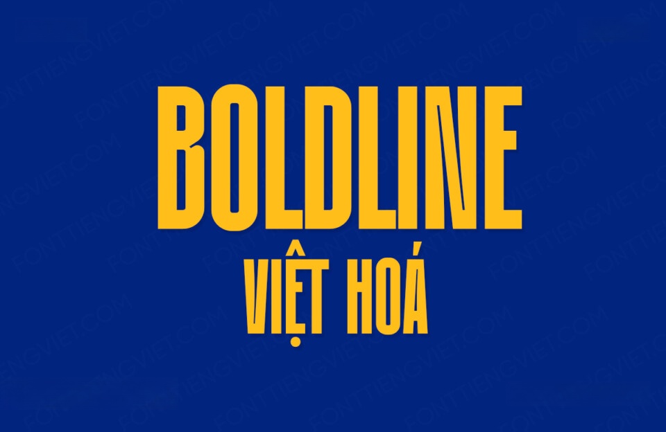 Font Việt hóa VIP Boldline