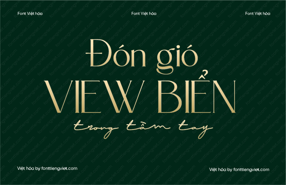 Font Việt hóa VIP Borish – Font bất động sản, font spa thẩm mỹ