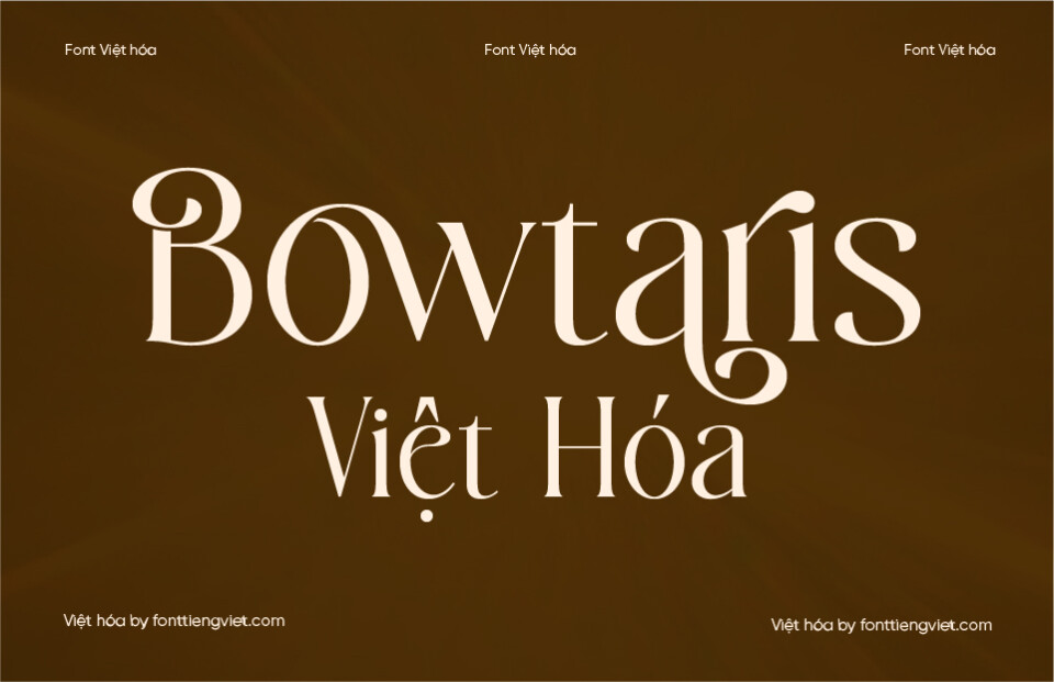 Font Việt hóa VIP Bowtaris
