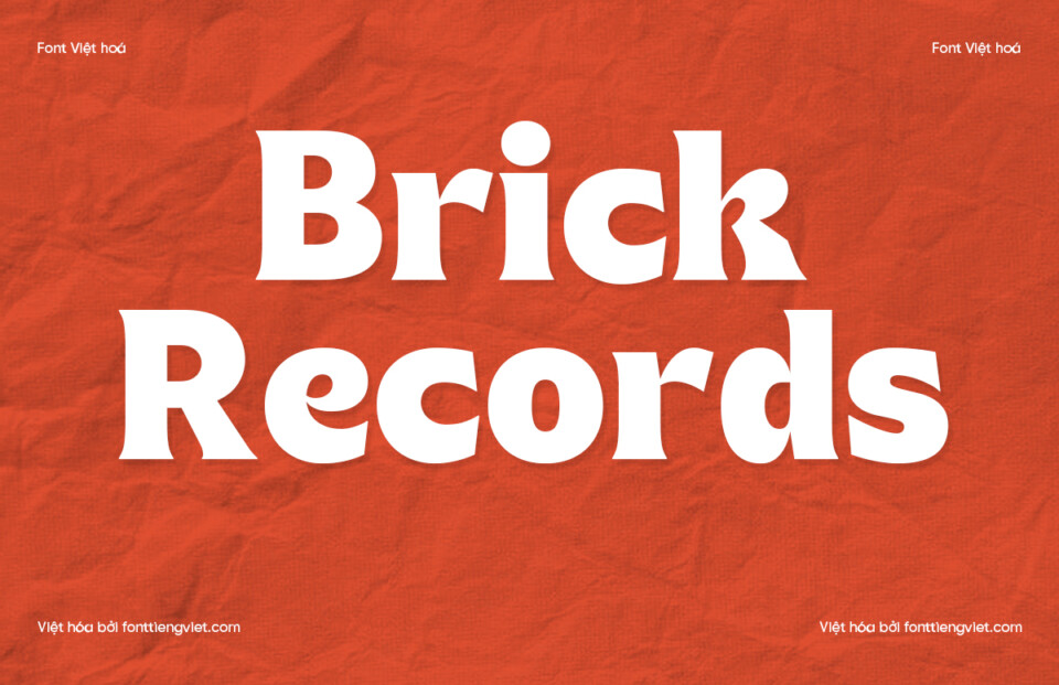 Font Việt hóa VIP Brick Records