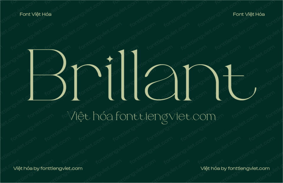 Font Việt hóa VIP Brillant