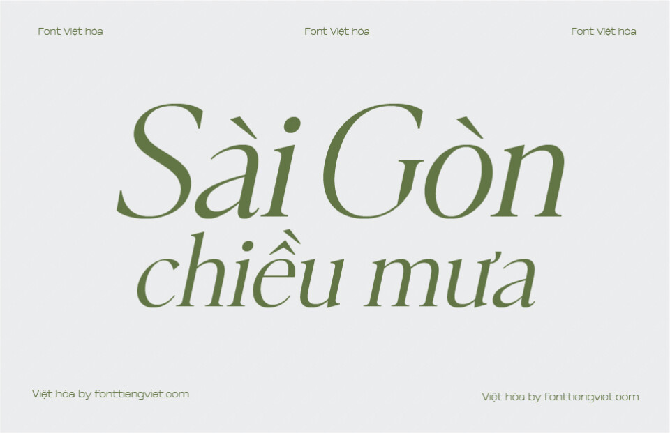 Font Việt hóa VIP British Green Italic