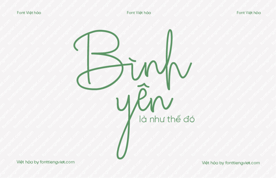 Font Việt hóa VIP Broetown Signature