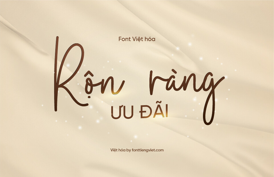 Font Việt hóa VIP Browny Cakes Signature
