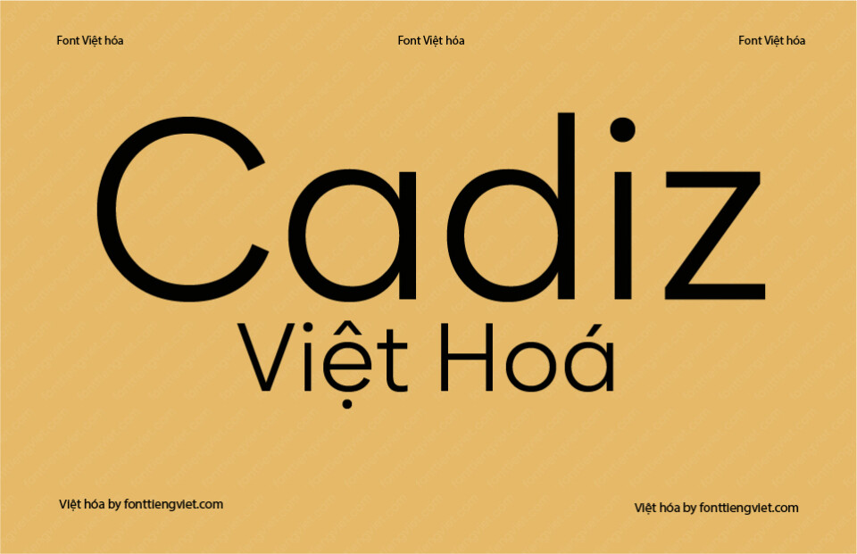 Font Việt hóa VIP Cadiz Regular