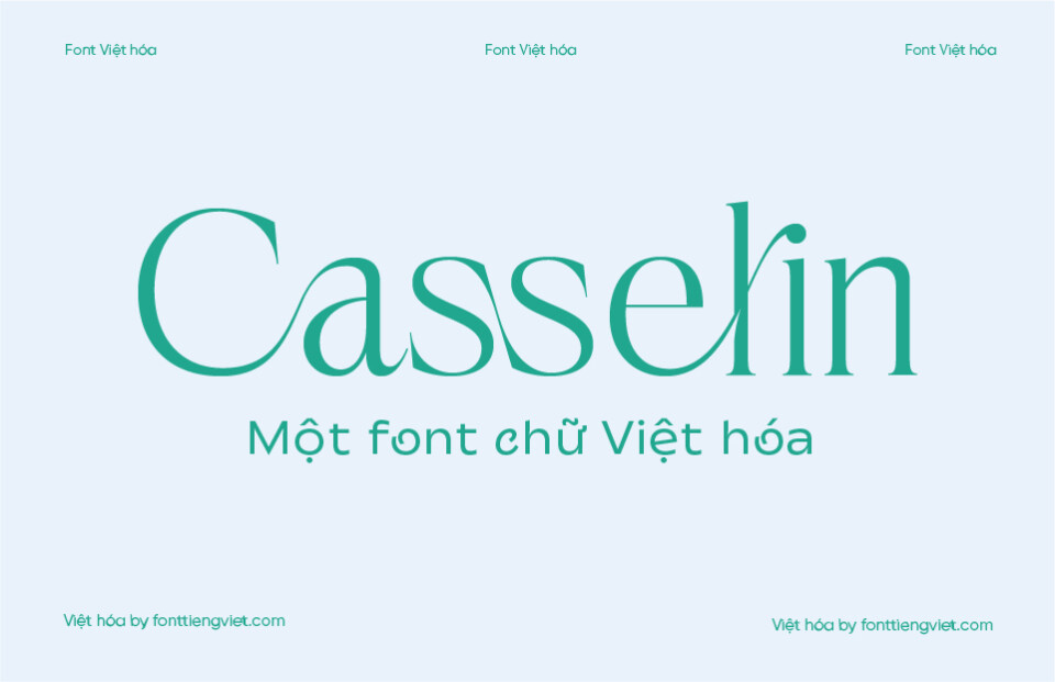 Font Việt hóa VIP Casselin