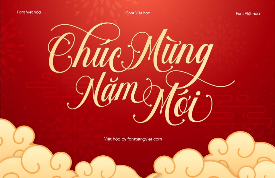 Font Việt hóa VIP Chalisa Oktavia – tết