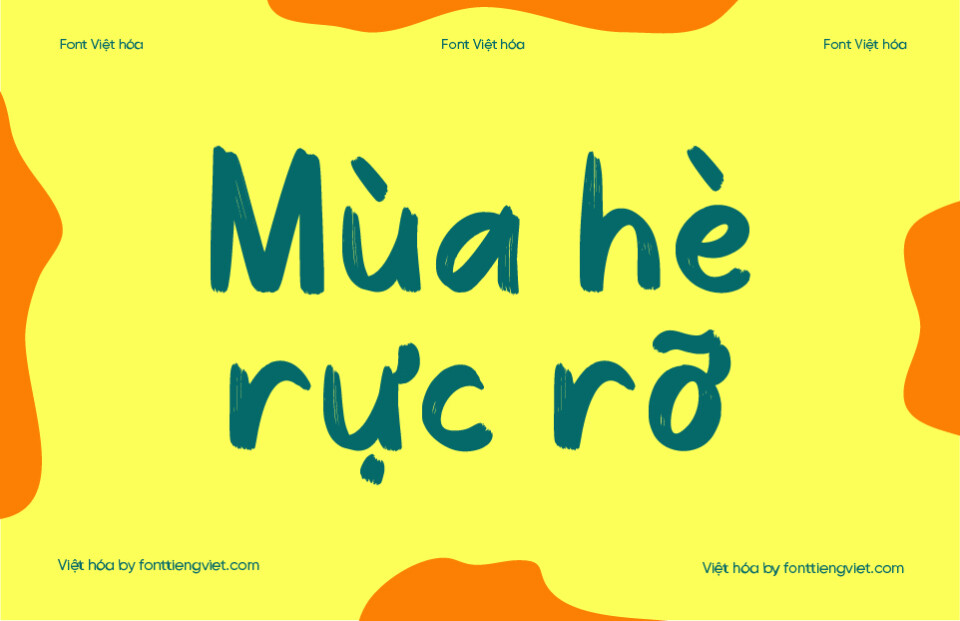 Font Việt hóa VIP Cheerful Summer – Brush