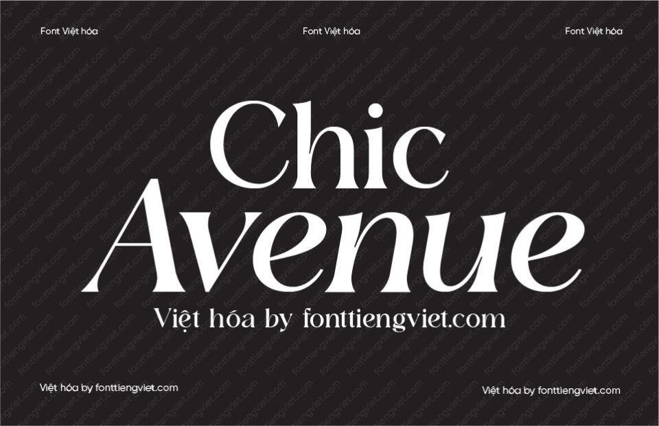 Font Việt hóa VIP Chic Avenue