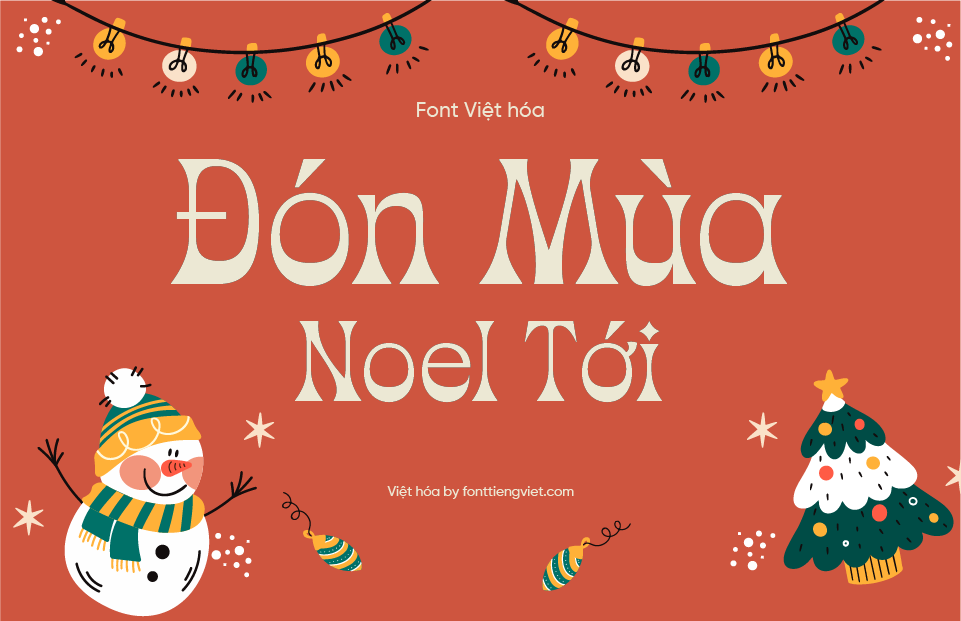Font Việt hóa VIP Christmas Blink