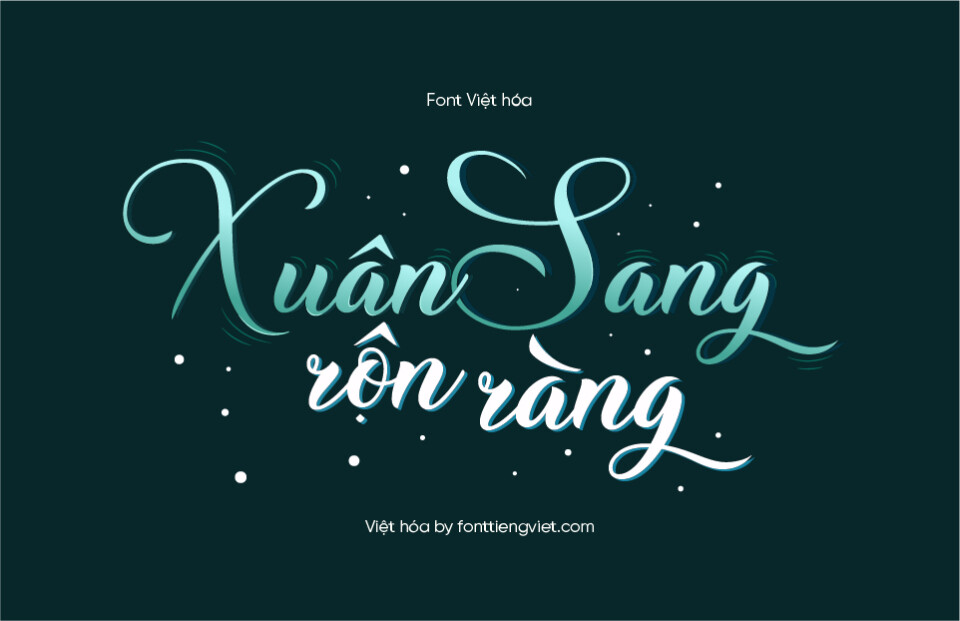 Font Việt hóa VIP Christmas Wish Calligraphy – Tết