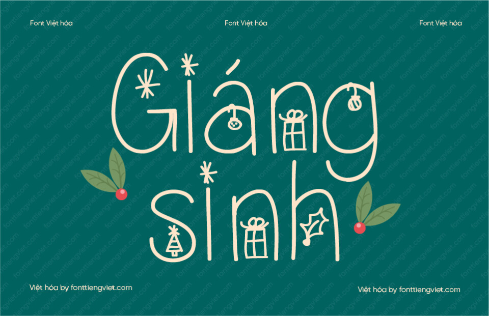 Font Việt hóa VIP ChristmasEve