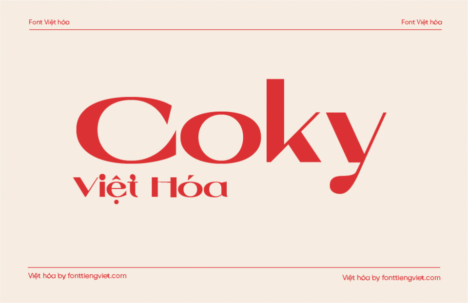 Font Việt hóa VIP Coky