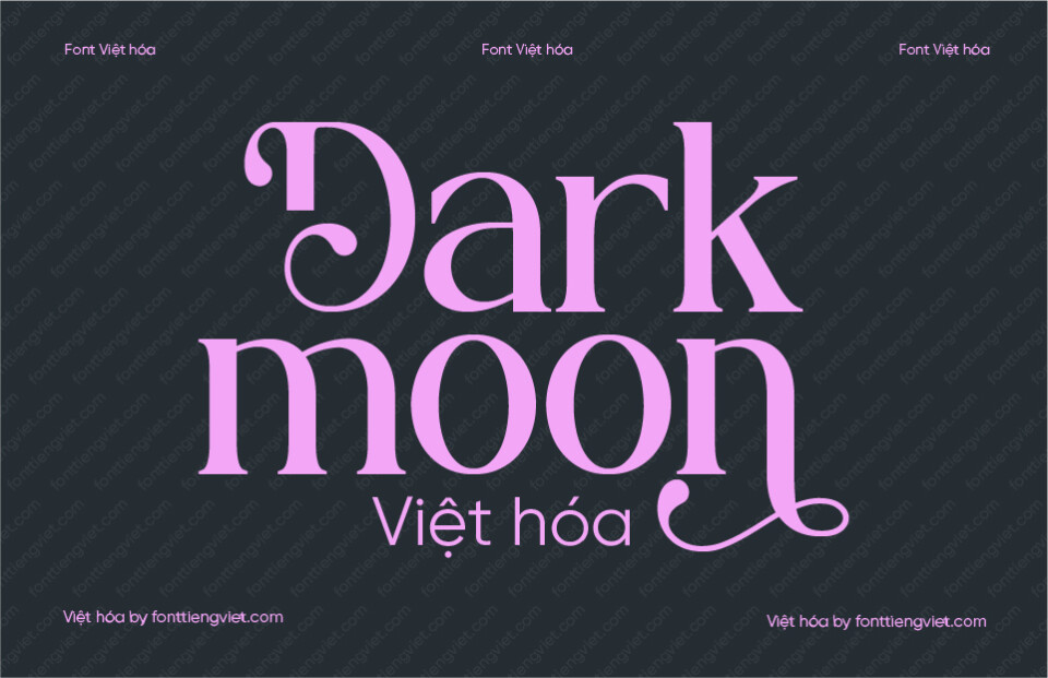 Font Việt hóa VIP Dark Moon