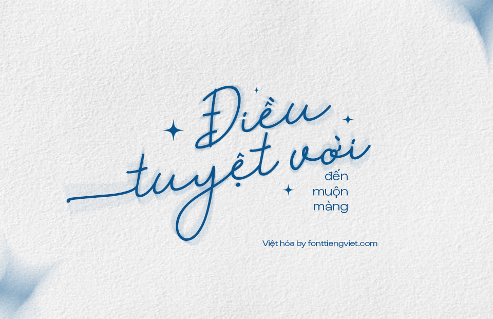 Font Việt hóa VIP Diaseli Signature