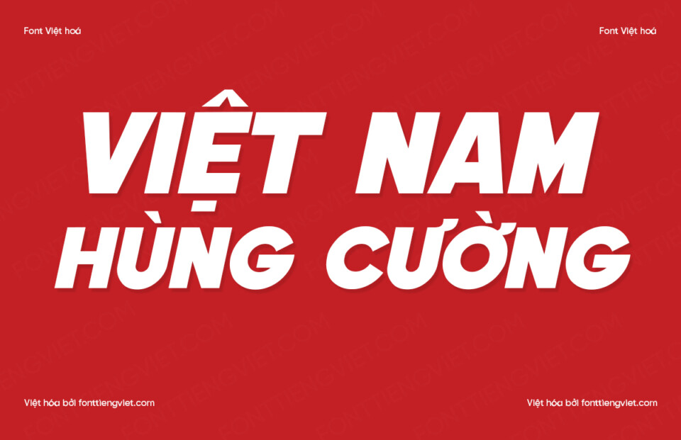 Font Việt hóa VIP Edges Italic