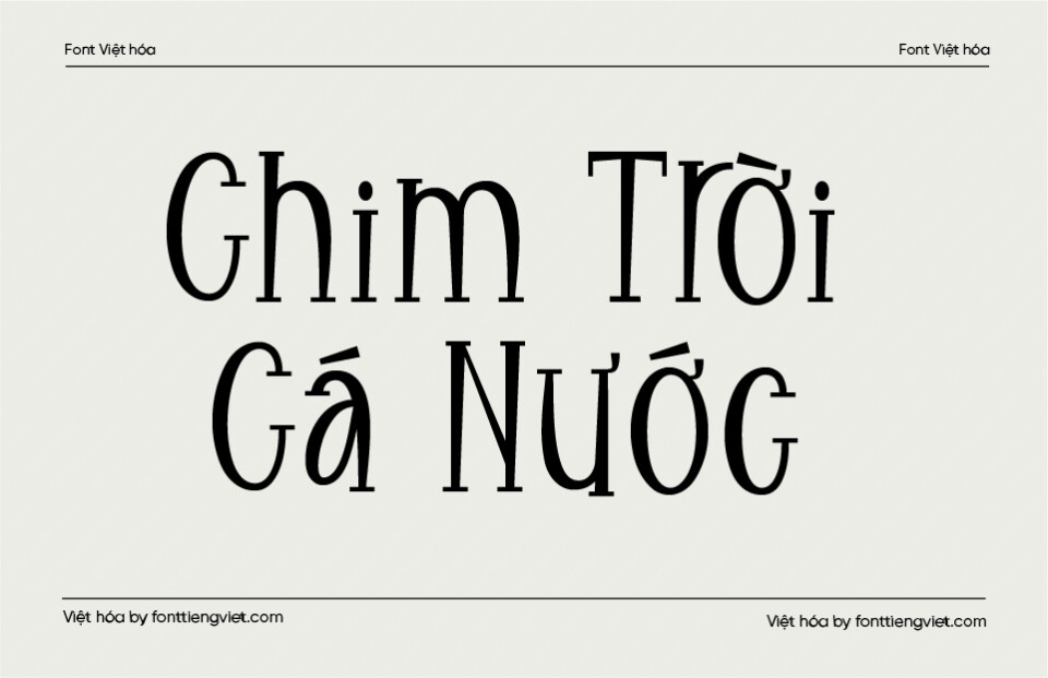 Font Việt hóa VIP Eitaro