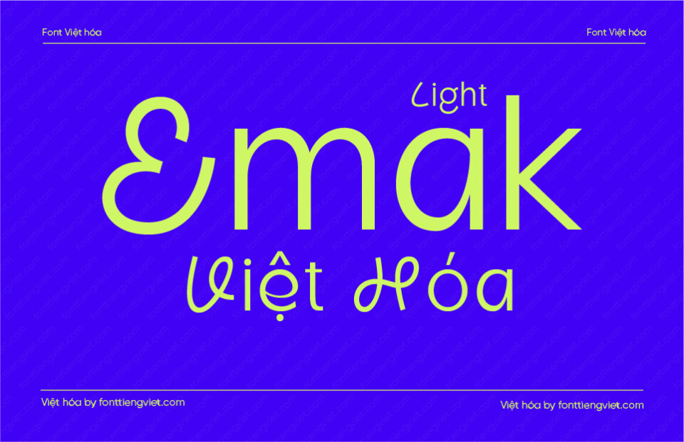 Font Việt hóa VIP Emak Light