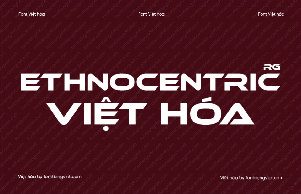 Font Việt hóa VIP Ethnocentric Rg