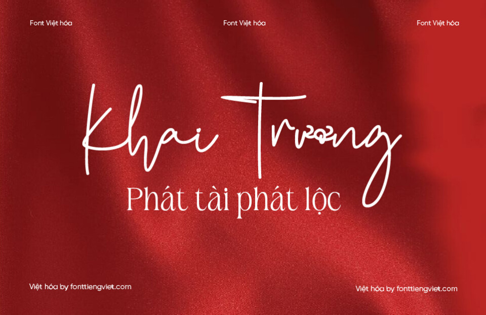 Font Việt hóa VIP Fashion Signature