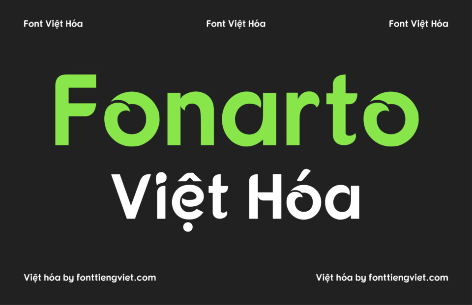 Font Việt hóa VIP Fonarto