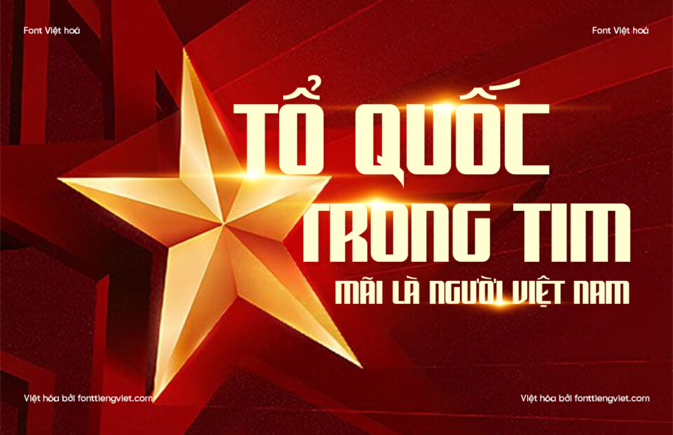 Font Việt hóa VIP Freshome – Font đại lễ quốc khánh