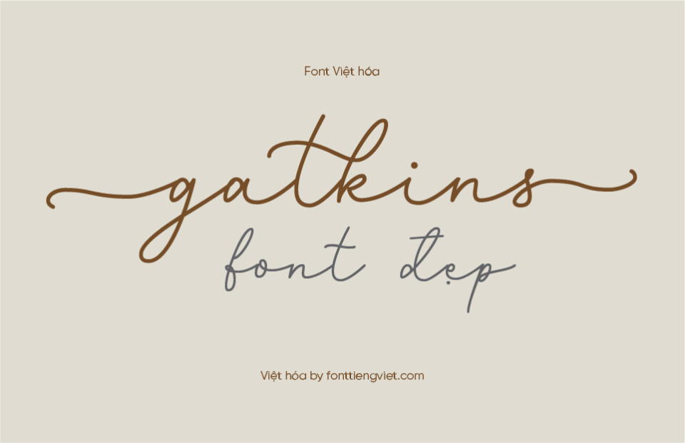 Font Việt hóa VIP Gatkins