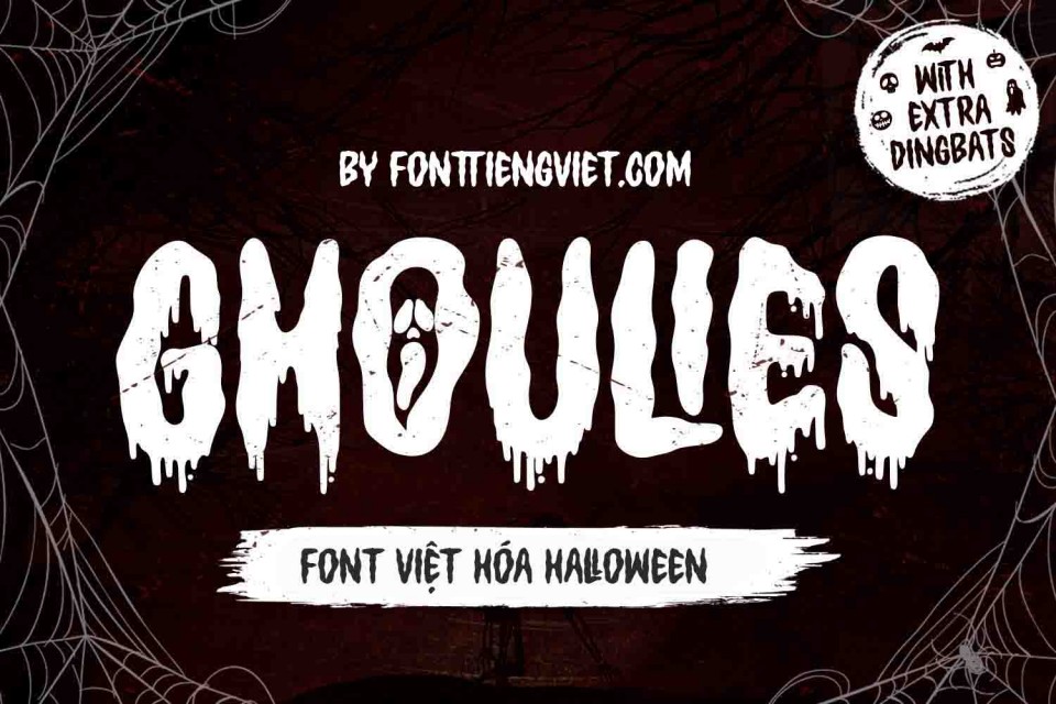 Font việt hóa VIP Ghoulies kiểu Halloween