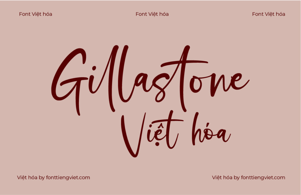 Font Việt hóa VIP Gillastone
