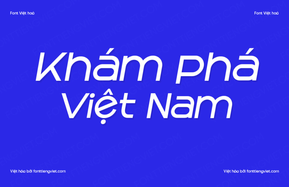 Font Việt hóa VIP Gunken Italic