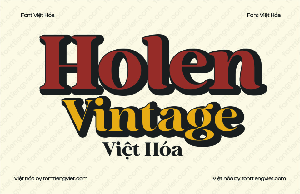 Font việt hóa VIP Holen Vintage
