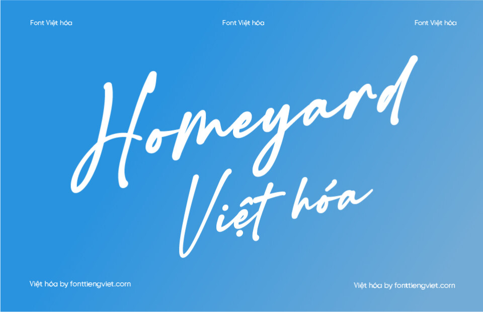 Font Việt hóa VIP Homeyard