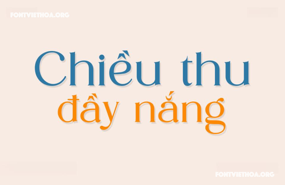 Font Việt hóa VIP Honera