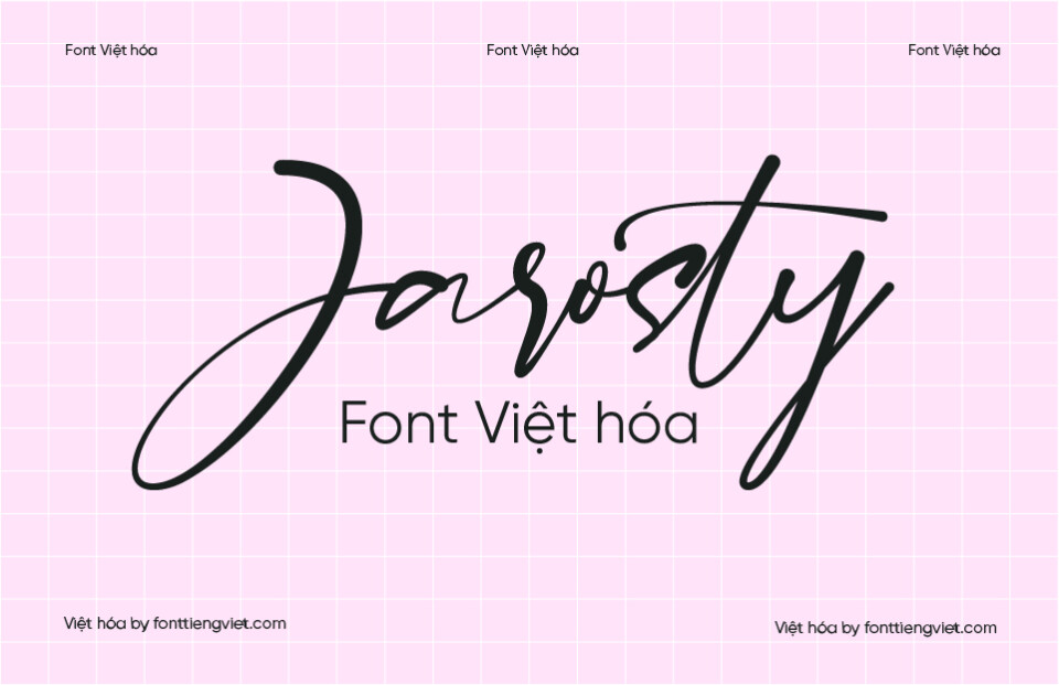 Font Việt hóa VIP Jarosty