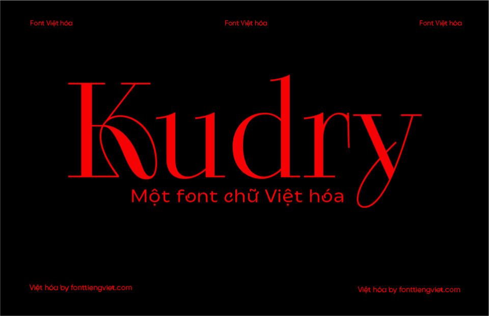 Font Việt hóa VIP Kudry