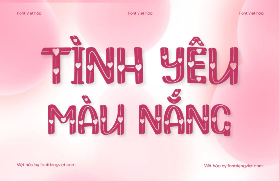 Font Việt hóa VIP Lover – Font valentine