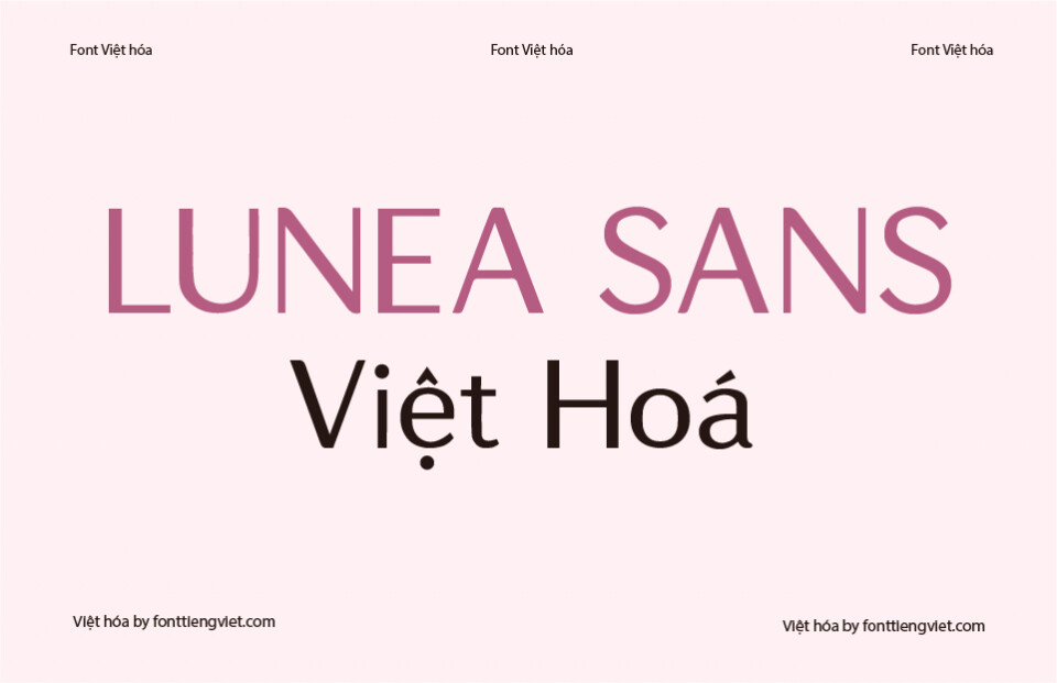 Font Việt hóa VIP Lunea Sans