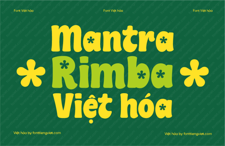 Font Việt hóa VIP Mantra Rimba