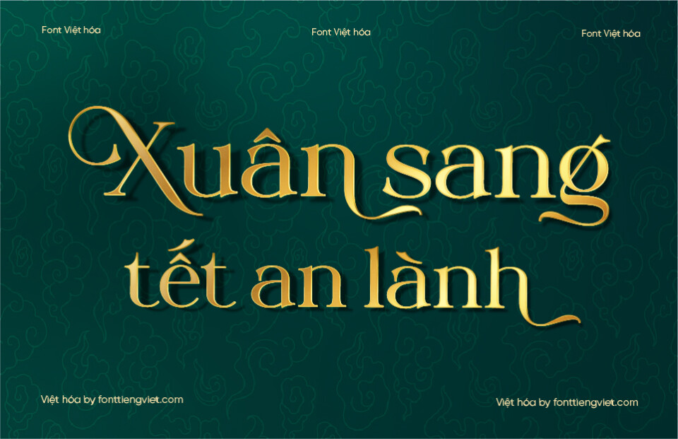 Font Việt hóa VIP Medino – tết