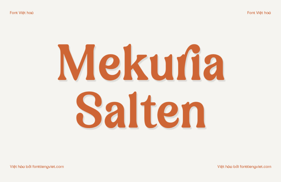 Font Việt hóa VIP Mekuria Salten
