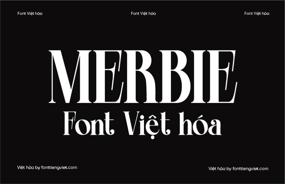 Font Việt hóa VIP Merbie