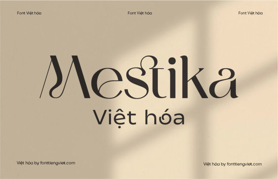 Font Việt hóa VIP Mestika