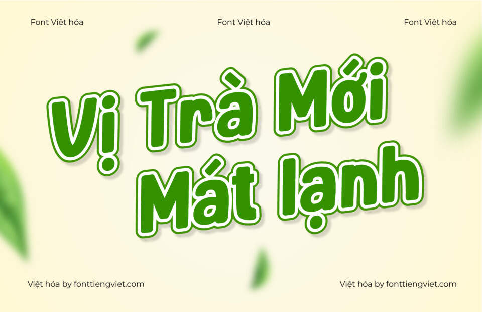 Font Việt hóa VIP Milk Kids