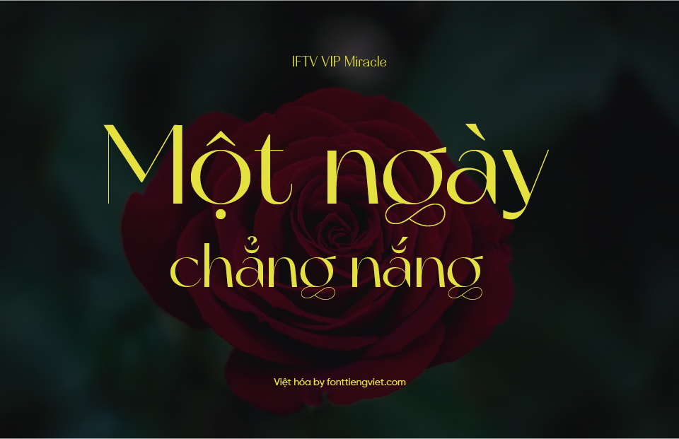 Font Việt hóa VIP Miracle