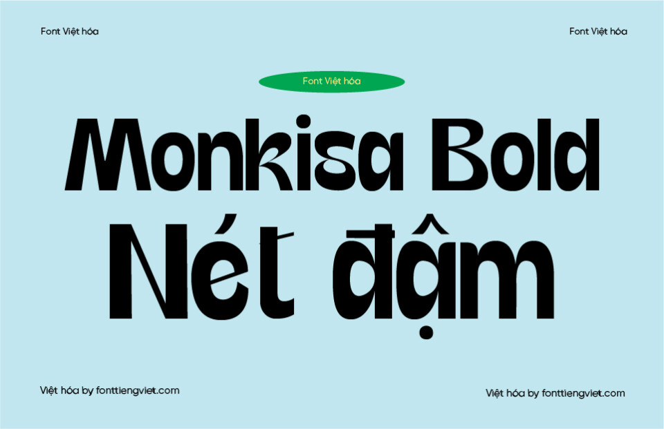 Font Việt hóa VIP Monkisa Bold
